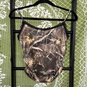 Forest camo lace trim